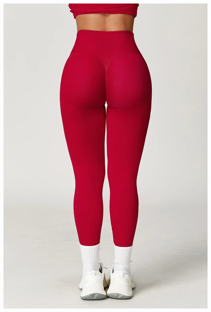 High Waist Contoured Seamless Leggings for Performance