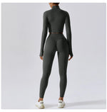 Load image into Gallery viewer, Luxurious Contoured Yoga Jacket With Nylon Zip Front

