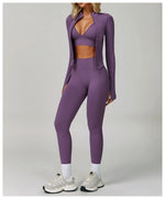 Load image into Gallery viewer, Two Piece Contour Seamless Performance Yoga Ensemble
