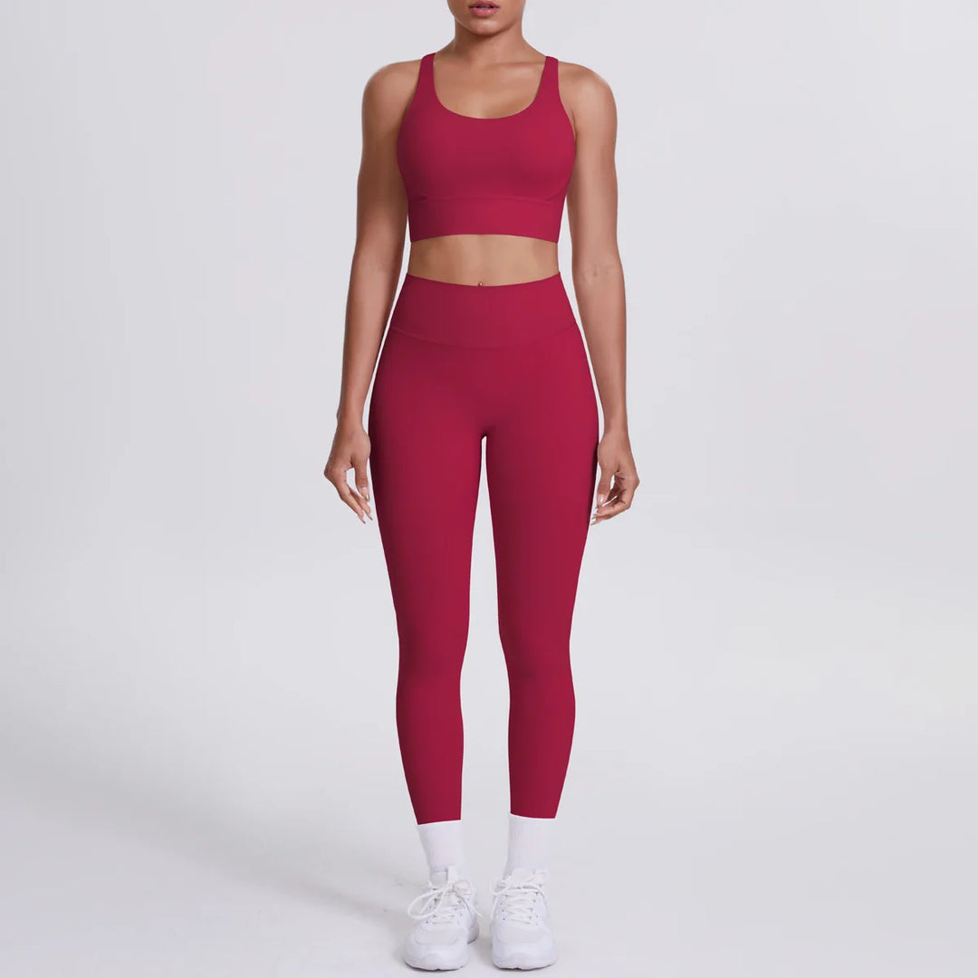 Ultra Luxe Contour Yoga Wear 2 Piece Leggings Nylon