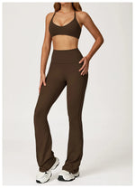 Load image into Gallery viewer, Soft Stretch Contour Two Piece Yoga Silhouette Leggings
