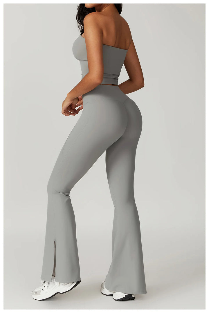 Sculpted Strapless Yoga Vest Contoured Support Brassiere