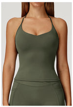 Load image into Gallery viewer, Cross Strap Light Weight Breathable Contour Sport Bra
