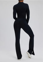 Load image into Gallery viewer, Contour Stretch Athleisure Bell Bottoms Set Nylon Spandex

