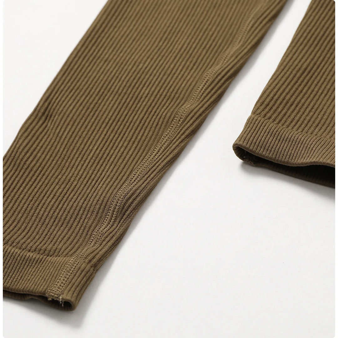 Spring Seamless Contour Yoga Body Suit Set Performance