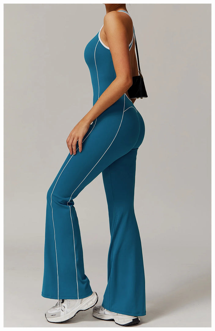 Sculpted Seamless Performance Jumpsuit With Front Zip