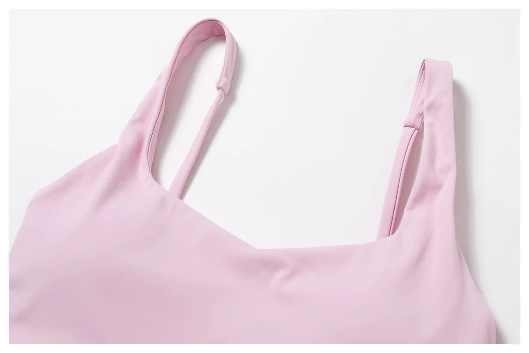 Contoured Padded Sling Seamless Sports Bra Quick Dry