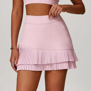 Elite Contoured Waist Pleated Tennis Skirt With Pockets
