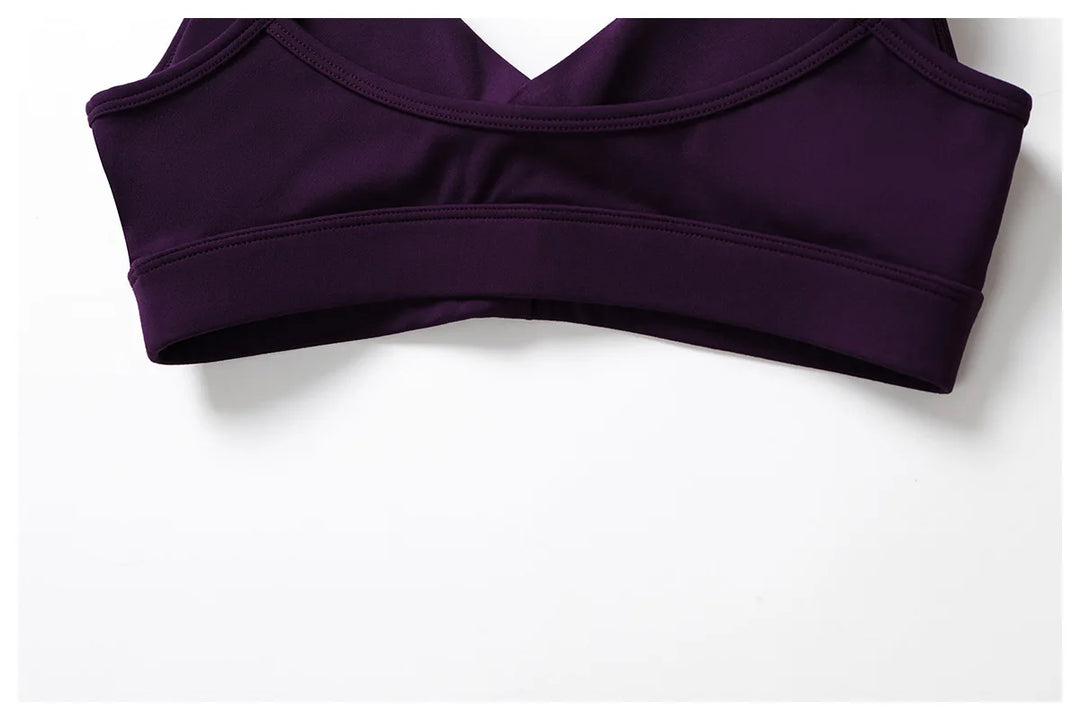 Breathable Padded Shockproof Contour Supportive Sports Bra