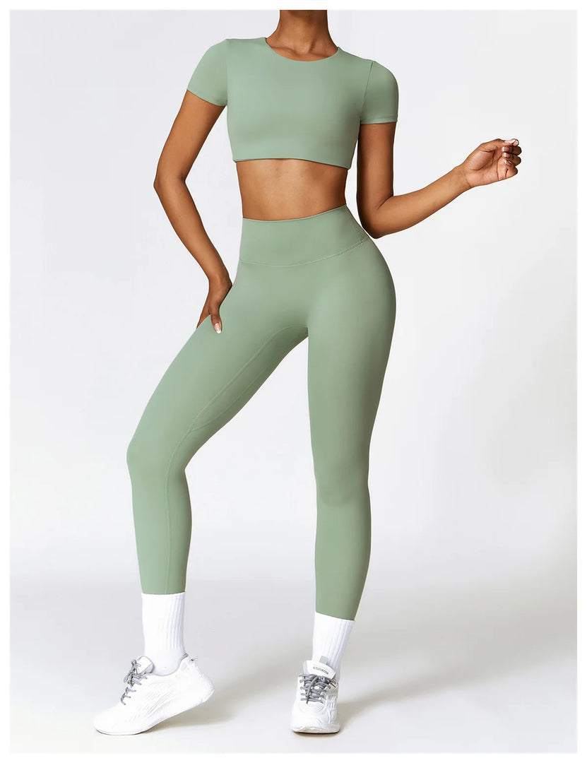 Seamless High Waist Contour Leggings For Performance