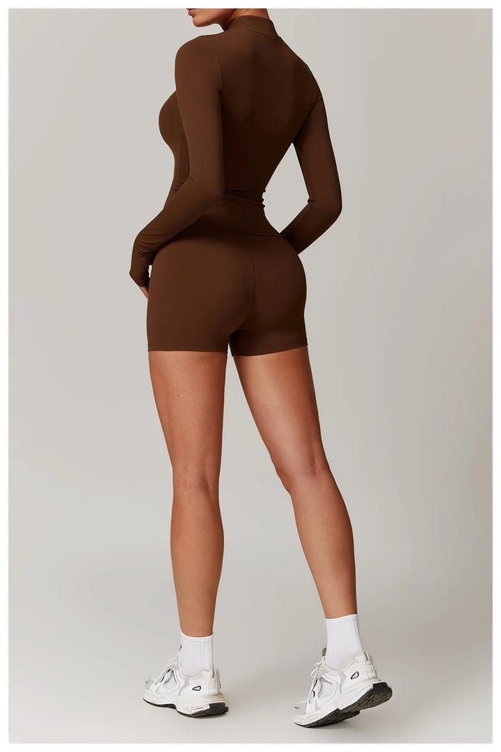 Running High Waist Contoured Scrunching Shorts Nylon