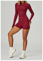 Load image into Gallery viewer, 2 Piece Contoured Breathable Yoga Ensemble Knitwear
