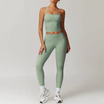 Load image into Gallery viewer, Signature 2 Piece Yoga Ensemble Nylon Plus Performance
