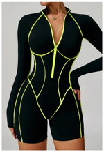 Load image into Gallery viewer, Contoured Zip Front Performance Tracksuit Yoga Set Premium
