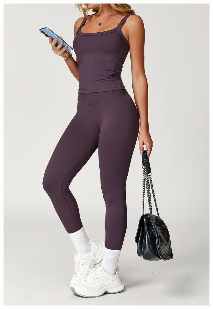 High Waist Contoured Seamless Leggings for Performance