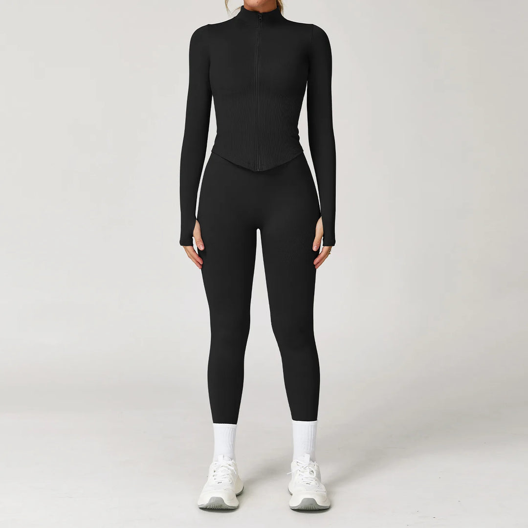 Seamless Performance Yoga Set Contour Luxurious Comfort