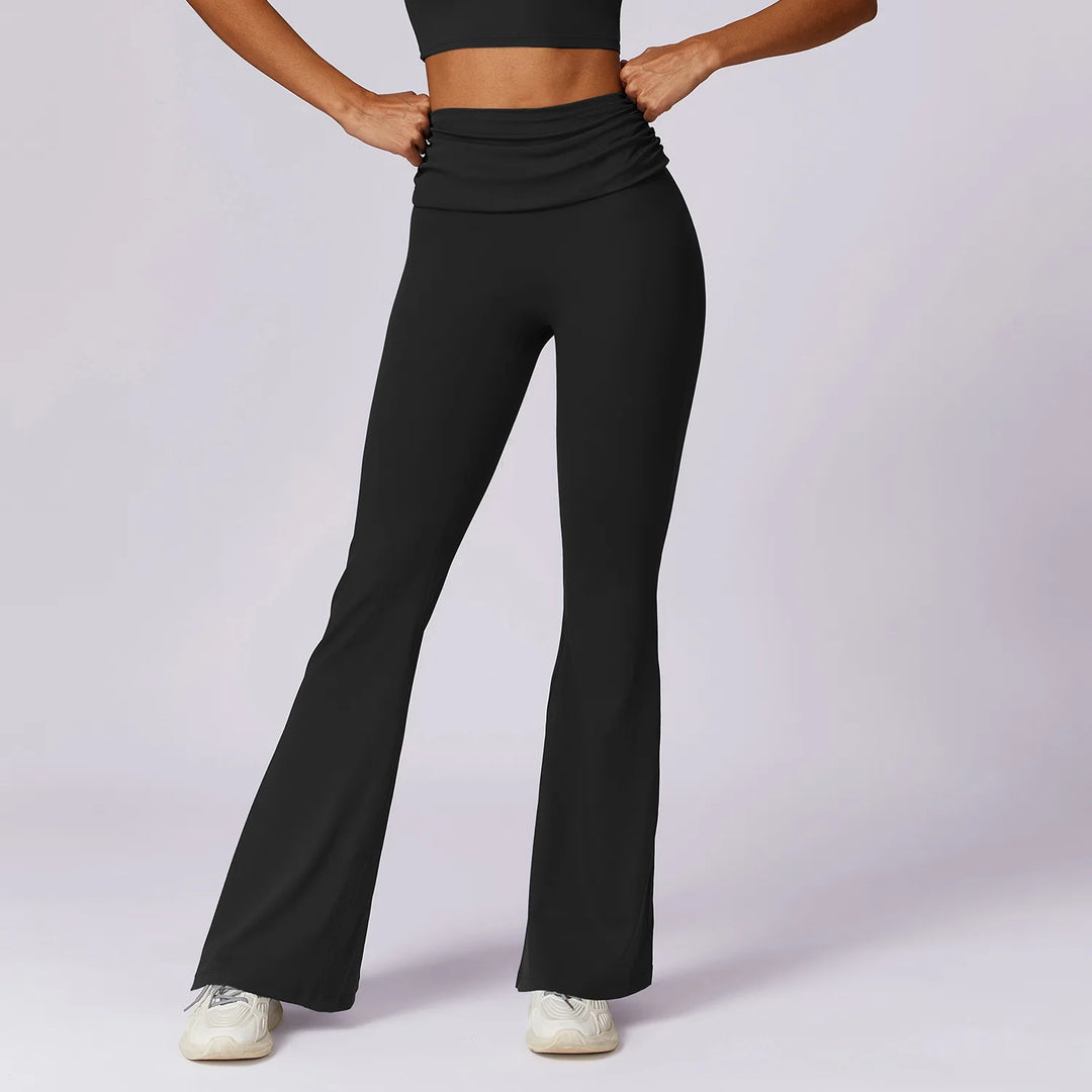 High Waist Flare Leggings for Studio Sophistication