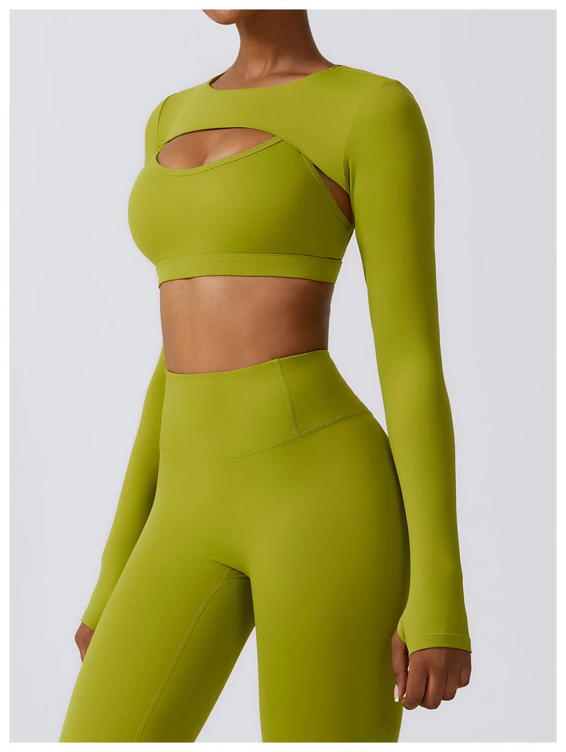 Nude Seamless Contour Knit Longline Performance Top