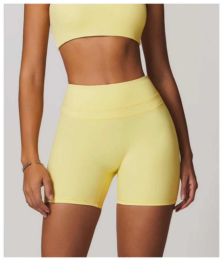 Luxurious Breathable High Waist Yoga Shorts For Running