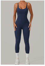 Load image into Gallery viewer, Luxe Sleeveless Yoga Jumpsuit Nylon Spandex
