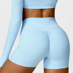 Load image into Gallery viewer, Luxurious Breathable High Waist Contour Yoga Shorts Nylon
