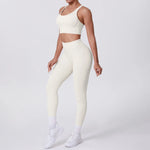 Load image into Gallery viewer, Ultra Luxe Contour Yoga Wear 2 Piece Leggings Nylon

