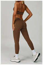 Load image into Gallery viewer, Two Piece Contour Seamless Performance Yoga Ensemble
