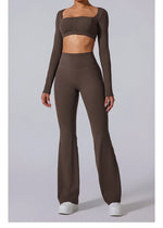 Load image into Gallery viewer, High Waist Contoured Flared Soft Leggings With Coverage
