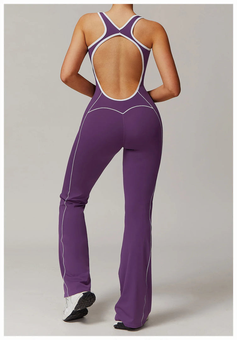 Sculpted Seamless Performance Jumpsuit With Front Zip