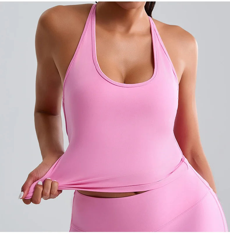 Cross Back Contour Seamless Sports Bra Performance