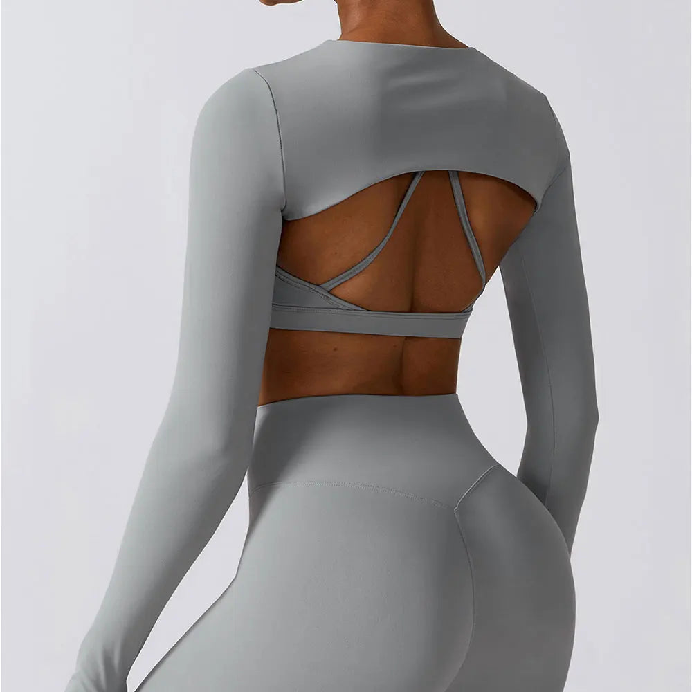Nude Seamless Contour Knit Longline Performance Top