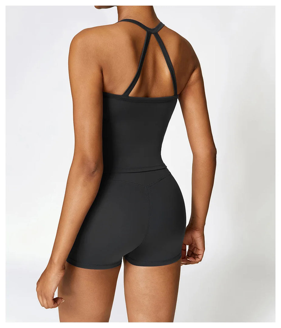 Strappy Breathable Push Up Performance Elite Sports Bra