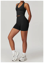 Load image into Gallery viewer, Seamless Contour Performance Fabric Two Piece Yoga Set
