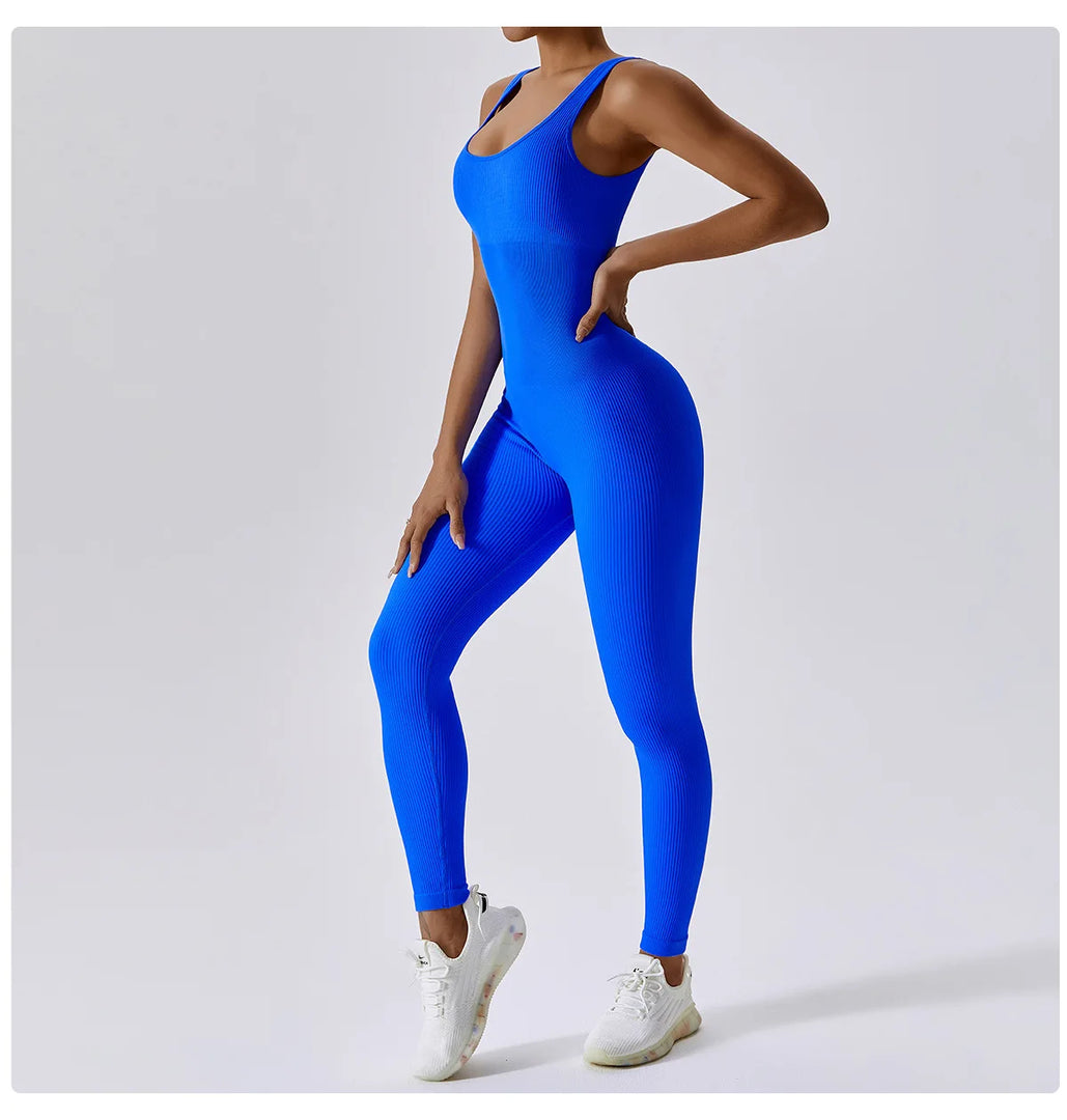 Spring Seamless Contour Yoga Body Suit Set Performance
