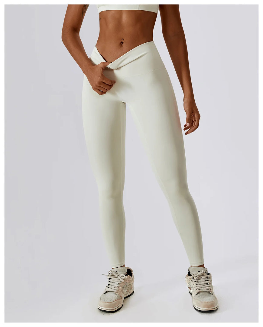 Seamless High Waist Contour Yoga Leggings Performance