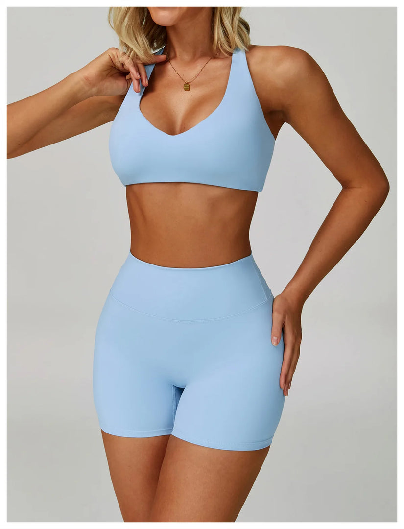 Contoured Breathable High Support Seamless Sports Bra