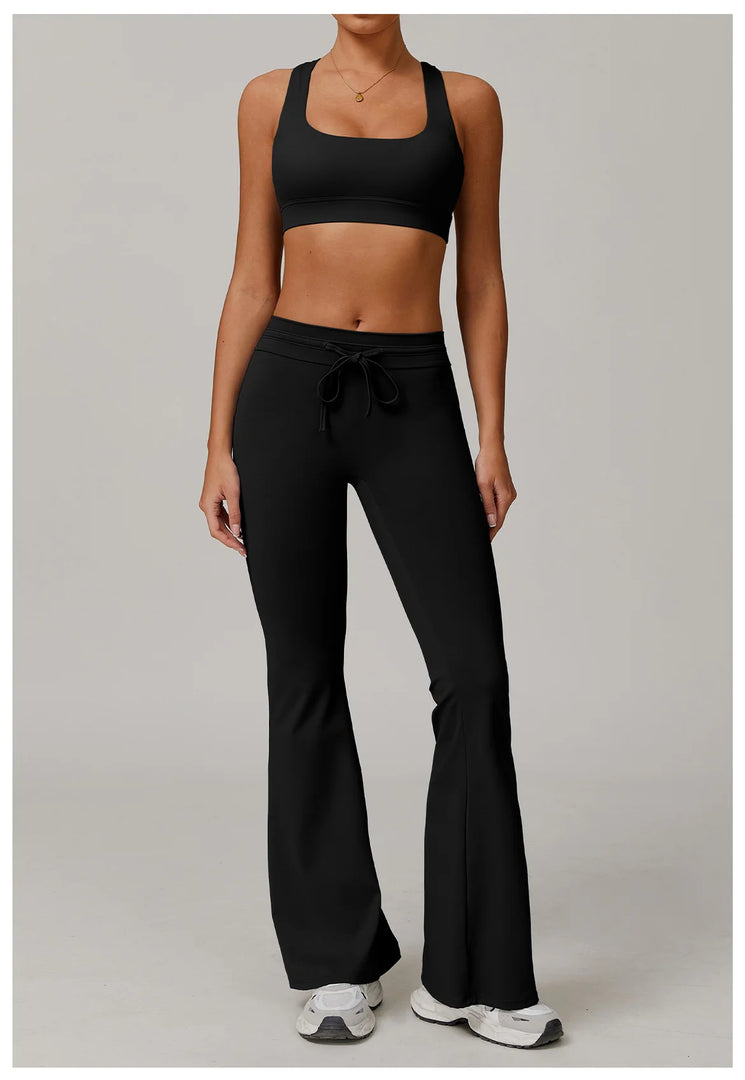 2 Piece Contoured Performance Athleisure Set Nylon