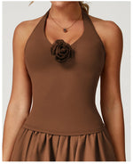 Load image into Gallery viewer, Seamless Contour Halter Bra Open Back Premium Breathable
