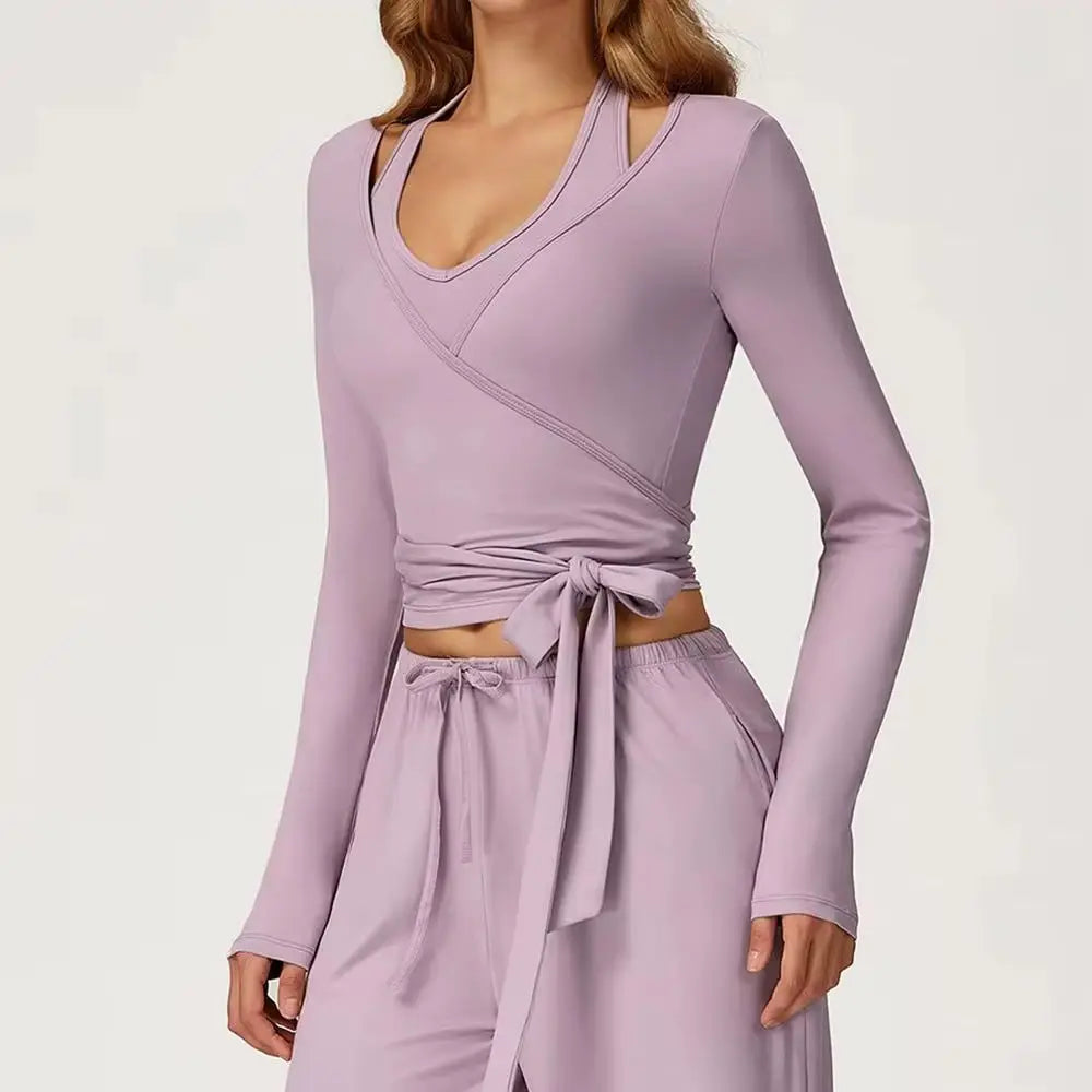 Premium Extended Sleeve Contour Yoga Top Performance