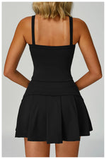 Load image into Gallery viewer, Luxe Contour 2 Piece Yoga Wear Ensemble Nylon Knit Fabric
