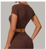 Load image into Gallery viewer, Premium Quick Dry Yoga Tee With Light Weight Sleeves
