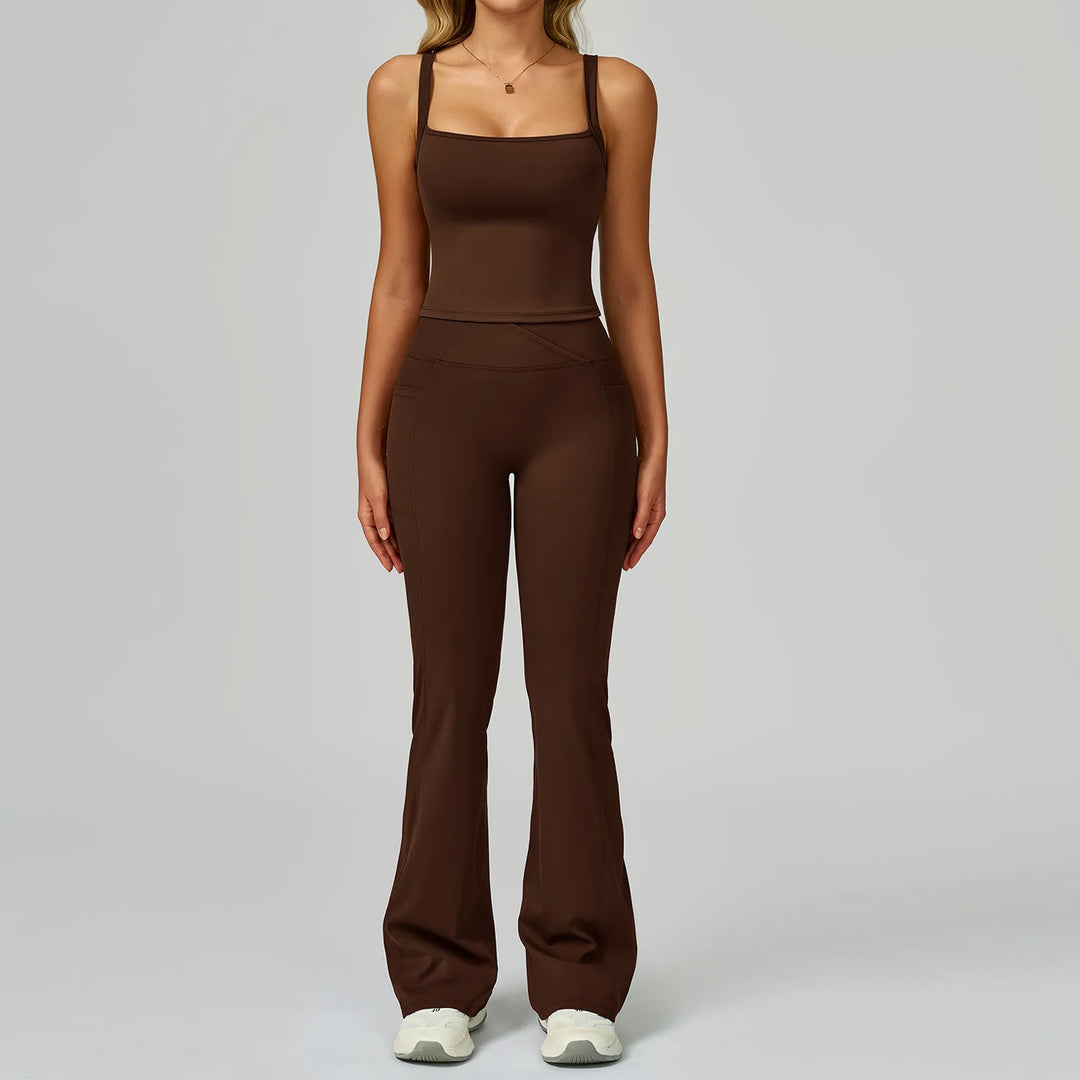 Two Piece Ultra Performance Yoga Luxe Set High Waist Band