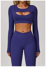 Load image into Gallery viewer, Sculpted Performance Long Sleeve Yoga Top Breathable
