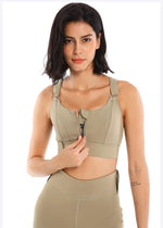 Load image into Gallery viewer, Ultraluxe Bra Front Zip Breathable Contour Sculpting
