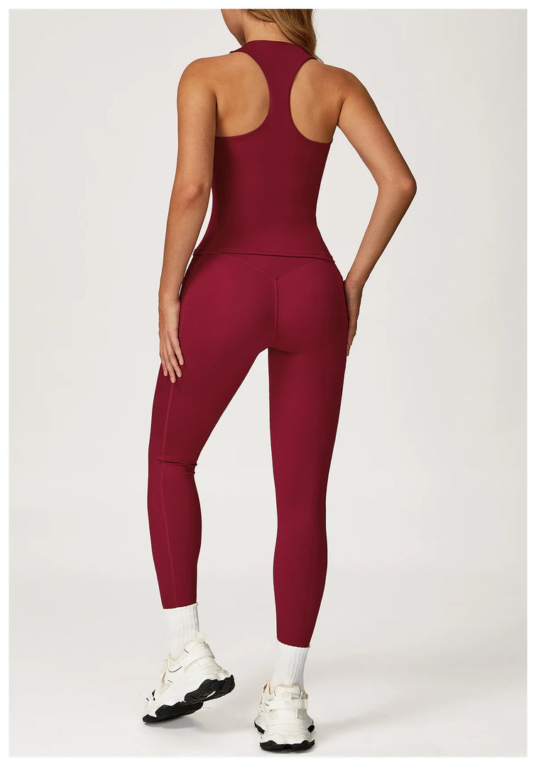 2 Piece Premium Luxe Contoured Tracksuit Nylon Knit