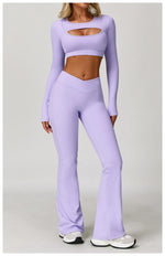 Load image into Gallery viewer, Premium Performance Knit Yoga Set With Contoured Leggings
