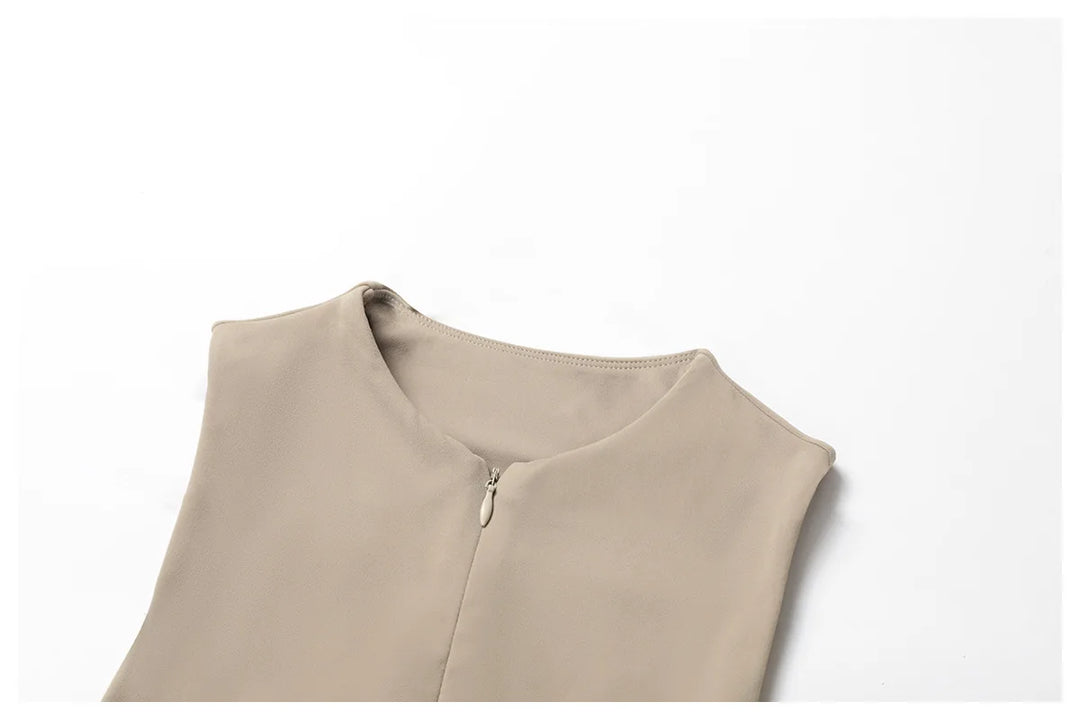 Backless Zippered One Piece Jumpsuit Luxe Essentials