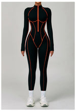 Load image into Gallery viewer, Premium Contour Seamless Breathable Jumpsuit With Front Zip
