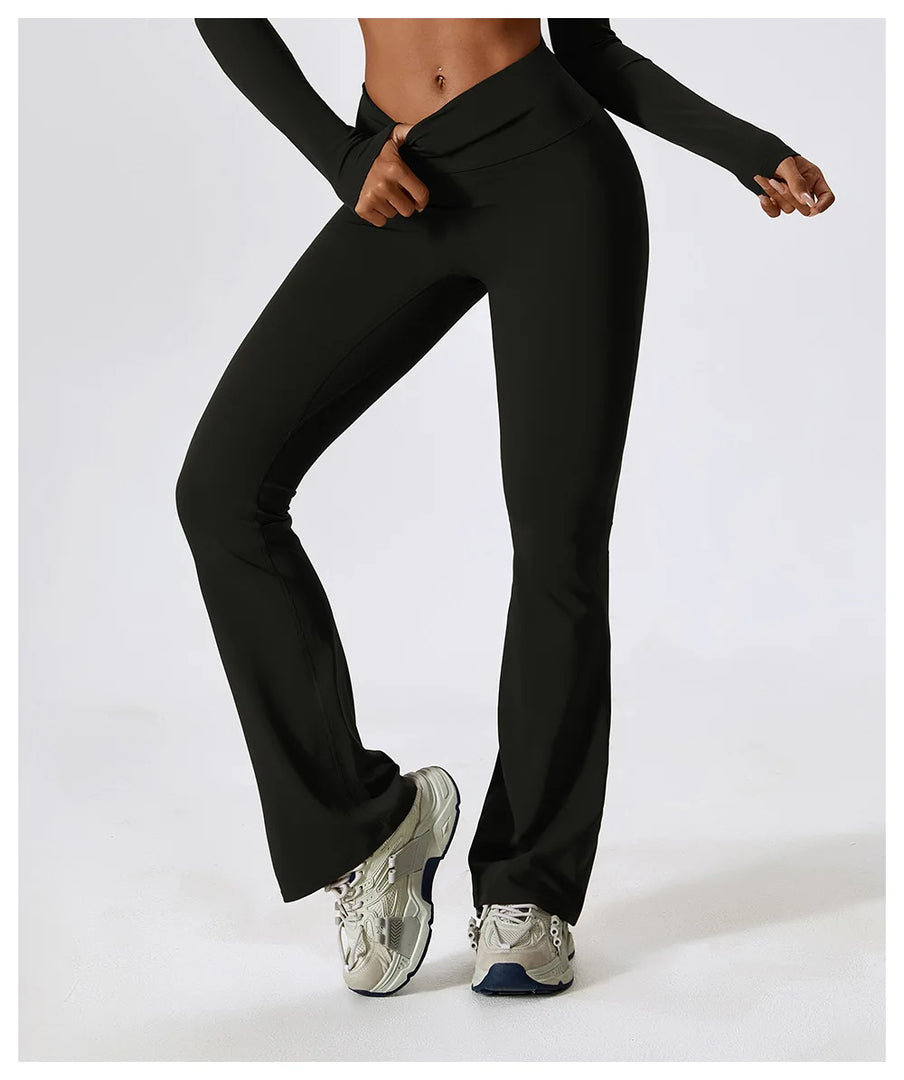 Luxuriant Contoured Breathable Leggings High Waist Knit