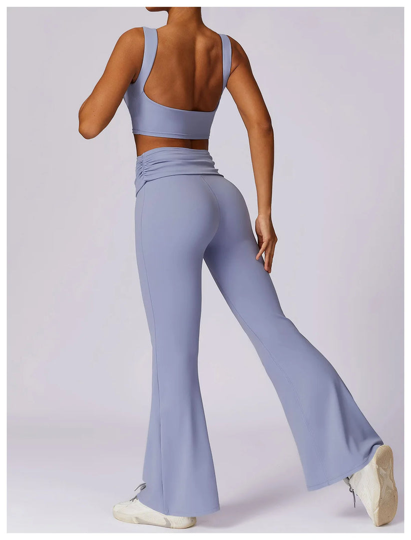 High Waist Flare Leggings for Studio Sophistication